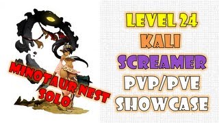 Dragon Nest SEA  Level 24 KaliScreamer Minotaur Nest Solo [upl. by Airdnazxela]