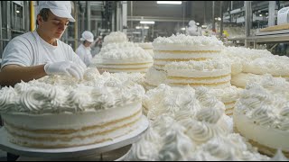 Explore the Cake Production Process From A to Z  From Ingredients to Sweet Finished Products [upl. by Griggs212]