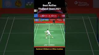 1 Best Rallies Viktor Axelsen vs Kunlavut Vitidsarn thailandopen axelsen kunlavutvitidsarn bwf [upl. by Fillander]