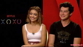 Sarah Hyland and Graham Phillips Interview About XOXO  EDM Festival DreamChasing Drama on Netflix [upl. by Ykcul873]