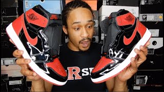 Jordan 1 Patent Leather Bred Early Review  On Feet [upl. by Newo]