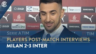 MILAN 23 INTER  MATIAS VECINO INTERVIEW quotThat was the true version of Inter on show tonightquot [upl. by Ardnekal]