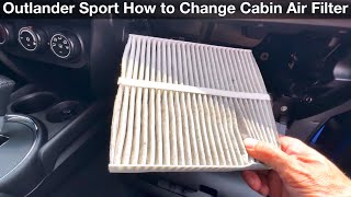 2015 Outlander Sport How to Change Cabin Air Filter [upl. by Piderit]