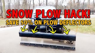 SNOW PLOW HACK  Save 50 DIY Snow Plow Deflector [upl. by Danby]