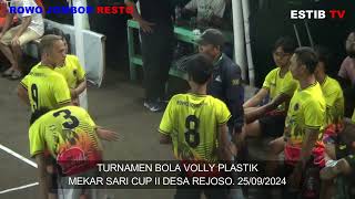 Set 2 Rowo Jombor Resto Ungguli Tim Sarap Bola Voli Plastik Mekar Sari Cup II Desa Rejoso Klaten [upl. by Clarence397]