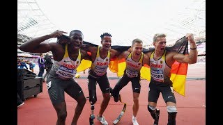 Men’s 4x100m T4247  Final  London 2017 World Para Athletics Championships [upl. by Oettam]