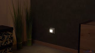 Ledvance Lunetta Hall White LED night light with twilight switch and motion sensor [upl. by Shulman]