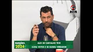 Eleições 2024 Alex de Carvalho é eleito vereador pelo PSB em Rio Preto com 246 votos [upl. by Lesly]