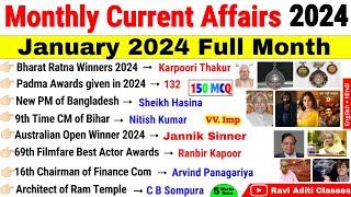 January 2024 Monthly Current Affairs  Jan Current Affairs 2024  Monthly Current Affairs 2024 [upl. by Ssor]