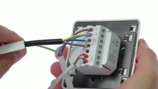 How to wire up the Comfortzone touchscreen thermostat 8259 [upl. by Nolad]