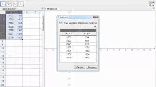 GeoGebra Tutorial Statistics Scatter plots [upl. by Annat883]