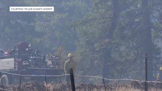 Still a dangerous fire Crews prepare for windy day at humancaused Highland Fire in Teller County [upl. by Anned269]