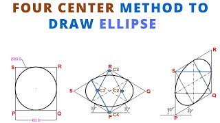 HOW TO DRAW THE ISOMETRIC VIEW OF CIRCLE ELLIPSE IN ISOMETRIC PROJECTION [upl. by Irat331]