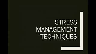 Stress Management Techniques for Medical Professionals [upl. by Micah]