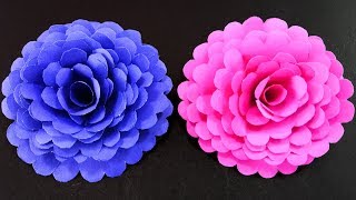 How to Make Easy and Simple Paper Flower  DIY Paper Crafts [upl. by Analed106]