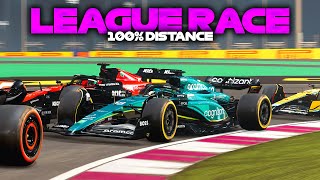 MY FIRST LEAGUE RACE ON F1 23 100 Race Qatar [upl. by Eerehs194]