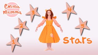 Emma Memma 1 2 3 4 5 Stars Auslan  Music amp Dance for Kids EmmaMemma [upl. by Oznol]