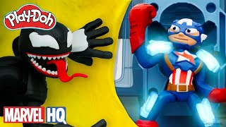 Capitan America si arma contro la fuga di Venom  PlayDoh Marvel DOHified Azione Ep 2 [upl. by Tiras]