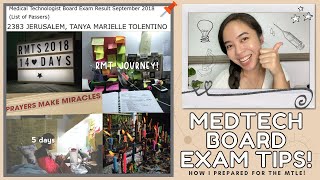 RMT Journey How I prepared and passed the MedTech Board Exam MTLE  tips amp habits  mini vlog [upl. by Poll]