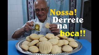 BISCOITINHOS DE NATA Receita de Vó – Delícia Caseira [upl. by Kloster969]