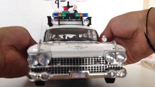 Ghostbusters 2 Hot Wheels Elite 118 Diecast ECTO 1A Review [upl. by Nauqahs]