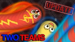 Wormateio UPDATE New Game Mode 2 TeamsArena Wormateio Epic Gameplay [upl. by Assital]