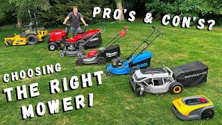 How To Choose the CORRECT Lawn Mower Which Is Best For YOU [upl. by Sum]