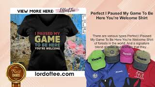 Perfect I Paused My Game To Be Here You’re Welcome Shirt [upl. by Annasor]