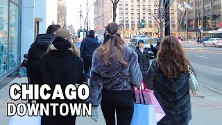 CHICAGO Walking Tour  Downtown Chicago on SaturdayFebruary 3 2024 4k 60fps  City Sounds [upl. by Greeson]