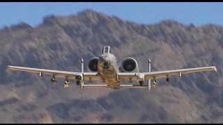 Spectacular A10 Live Fire Action in the Desert [upl. by Odnalo900]