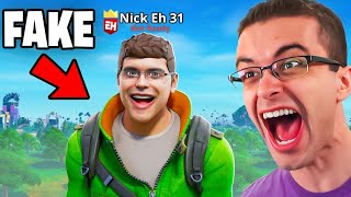 Exposing a FAKE Nick Eh 30 in Fortnite [upl. by Corwun68]