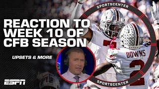 CFB Week 10 FULL REACTION Ohio State beats Penn State South Carolina upsets Texas AampM and MORE 🍿 [upl. by Ash]