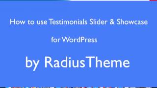 Testimonials Slider amp Showcase WordPress Plugin [upl. by Bobine]