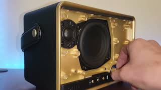 Onn Large Wifi Speaker Partial Teardown And Bass Test 😎😎😎 [upl. by Wirth]