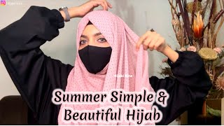 Summer Simple And Easiest Hijab Tutorial  Shefoon Hijab Tutorial  Easy Hijab Tutorial [upl. by Izak]