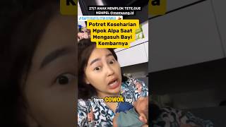 Mpok Alpa Saat Mengasuh Bayi Kembarnya  Raffa Ahmad amp Raffi Ahmad  Artis Viral [upl. by Lahcear]