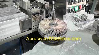 Abrasive Mounted Flap Wheel Making Machine [upl. by Otrebtuc873]