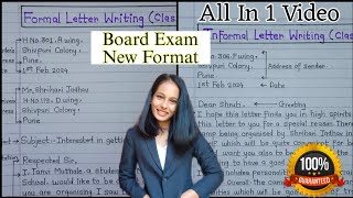 Letter Writing In English All in 1 Video  Formal  Informal Letter Writing  10th Boards Letter [upl. by Lianne497]