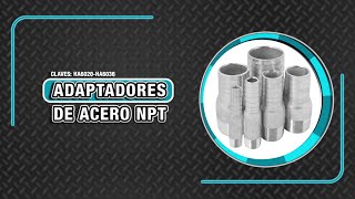 ADAPTADORES DE ACERO GALVANIZADO  CLAVES HA6020HA6033 [upl. by Bust]