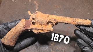 Napoleon 3 era Lefaucheux revolver Restoration [upl. by Yelloh278]