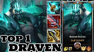 Wild Rift Draven  Top 1 Draven Best Draven players Gameplay Rank Challenger [upl. by Oberheim]