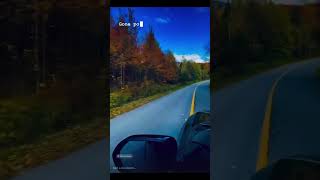 🍂🍁🚘 Orford Lake  Eastman Quebec Canada Street Movement with Blackout Sound System autumn [upl. by Rehtse]