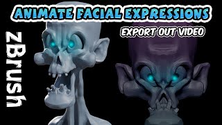 How to Animate Facial Expressions in zBrush [upl. by Francie]