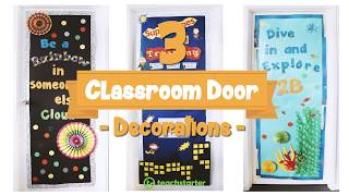 Classroom Door Decorations  Easy Ideas for Teachers [upl. by Nottnerb]