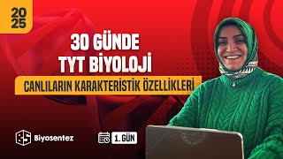 1 Canlıların Ortak Özellikleri  TYT Biyoloji Kampı  2025  9Sınıf [upl. by Cosenza558]