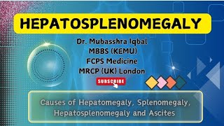 Hepatosplenomegaly Causes  Ascites  Hepatomegaly  Splenomegaly  Short Cases FCPS DrMubasshra [upl. by Agarhs]