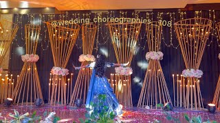 Matthe Te Chamkan  Wedding  Sangeet dance choreography for bride [upl. by Kacerek]