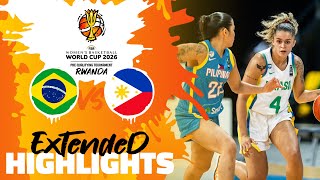 Brazil 🇧🇷 vs Philippines 🇵🇭  Highlights  FIBAWWC 2026 PreQualifying Tournament [upl. by Haeel]