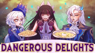 COLUMBINA ‘DAMSELETTE’ SONG  Dangerous Delights  Genshin Impact Animatic 【Song By MilkyyMelodies】 [upl. by Einor]