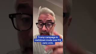 Trump campaign in meltdown mode over PA early vote [upl. by Eiuqnimod]